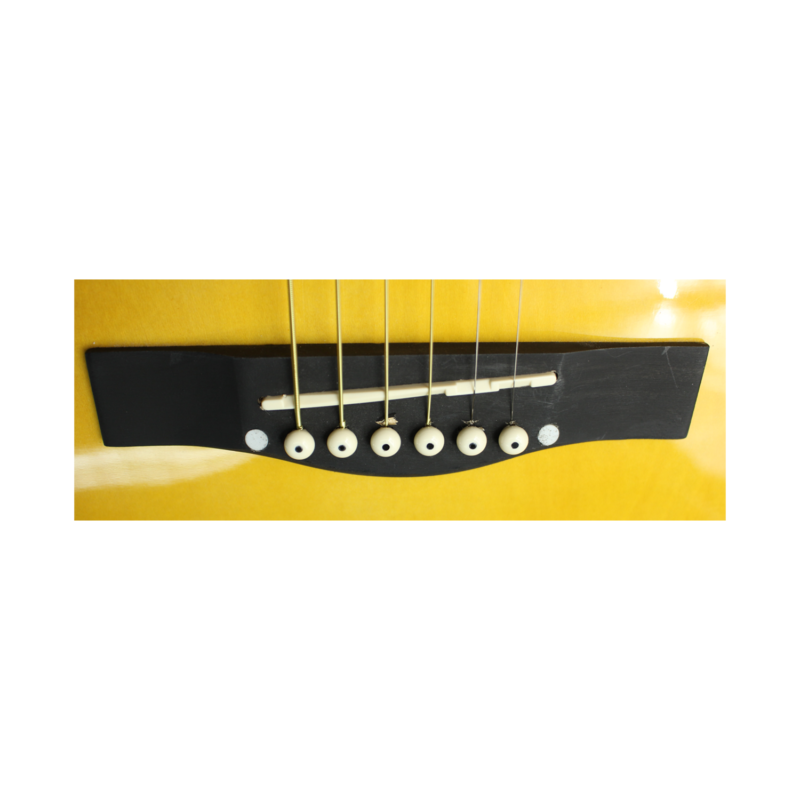guitarra hendrix electroacustica de 40 pulgadas con ecualizador de 4 bandas sunburst — vista 2
