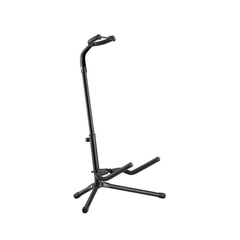 soporte hendrix ajustable 62 74 cm, para guitarra y bajo, con seguridad y brazos antideslizantes.