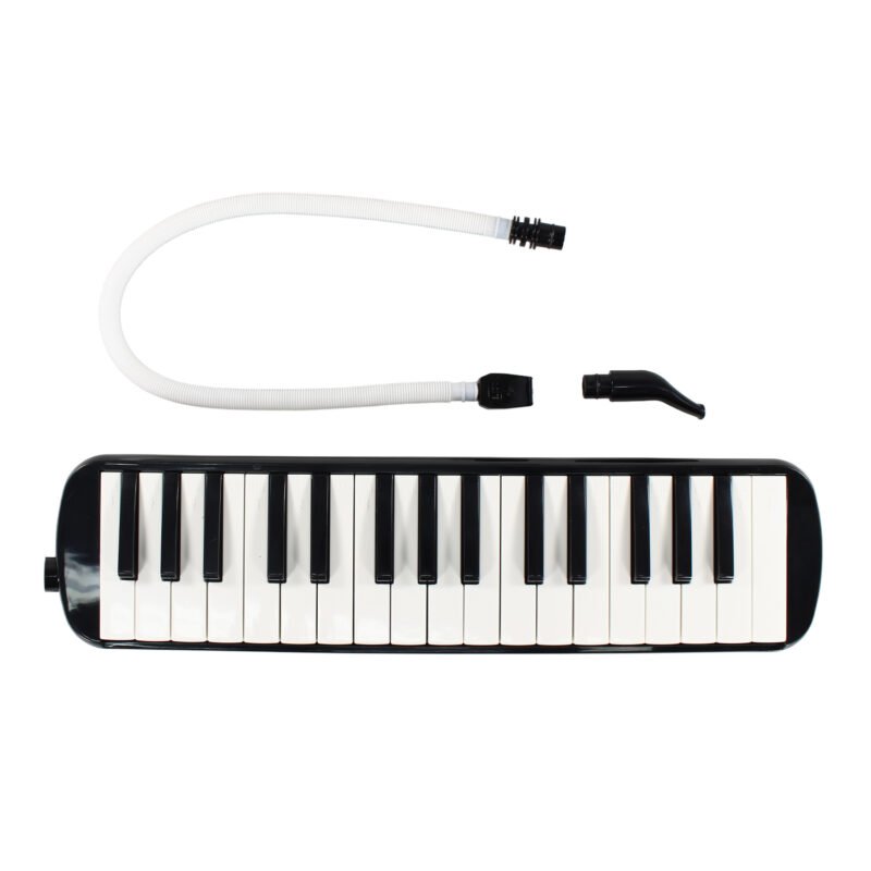melodica hendrix de 32 notas, diseÑo ergonomico, incluye funda, material plastico. black