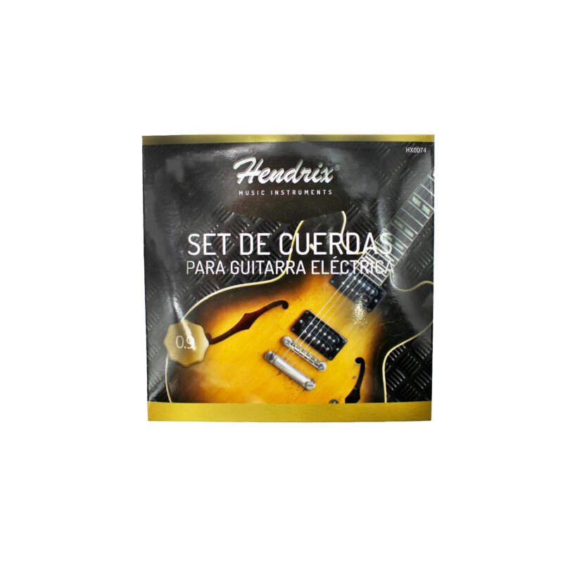 set cuerdas hendrix guitarra electrica 10 un. bobinado 85/15 metal, antioxido 6 cuerdas — vista 2