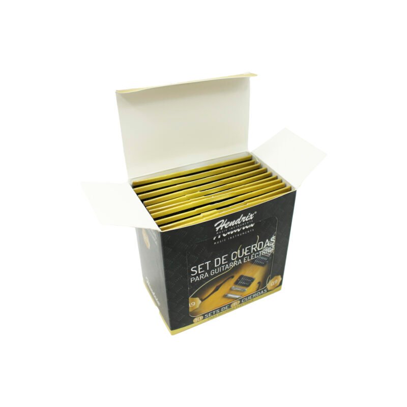 set cuerdas hendrix guitarra electrica 10 un. bobinado 85/15 metal, antioxido 6 cuerdas — vista 4