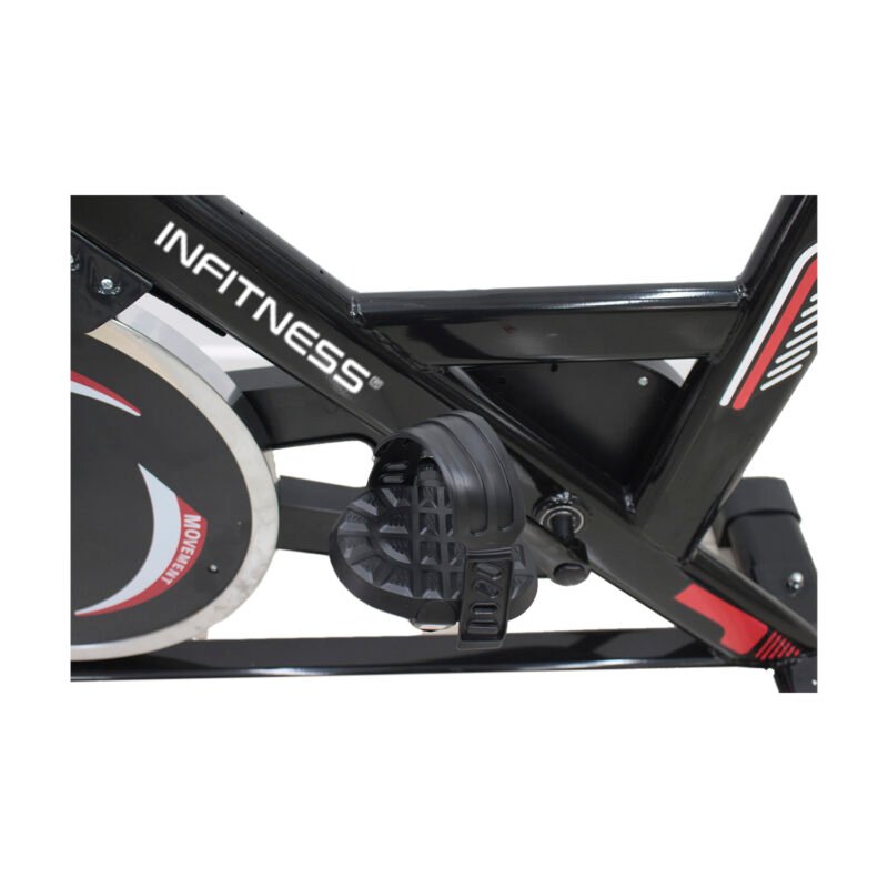 bicicleta de spinning infitness con resistencia regulable, volante de 10kg, manubrio y asiento ajustable. — vista 2
