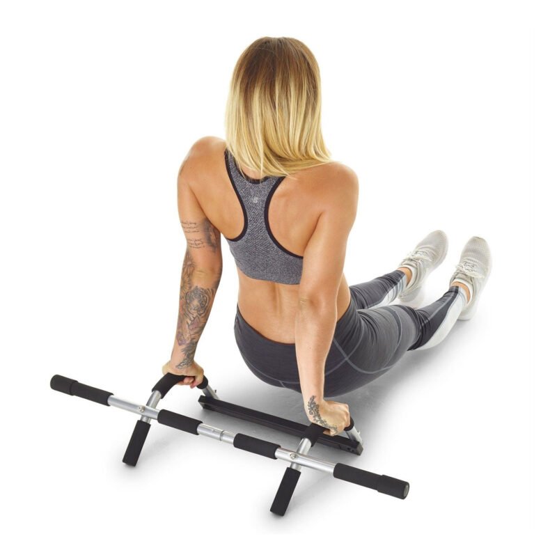 barra de ejercicio para flexiones, abdominales y dominadas. resistente, sin necesidad de taladrar. soporta hasta 135 kg. — vista 4