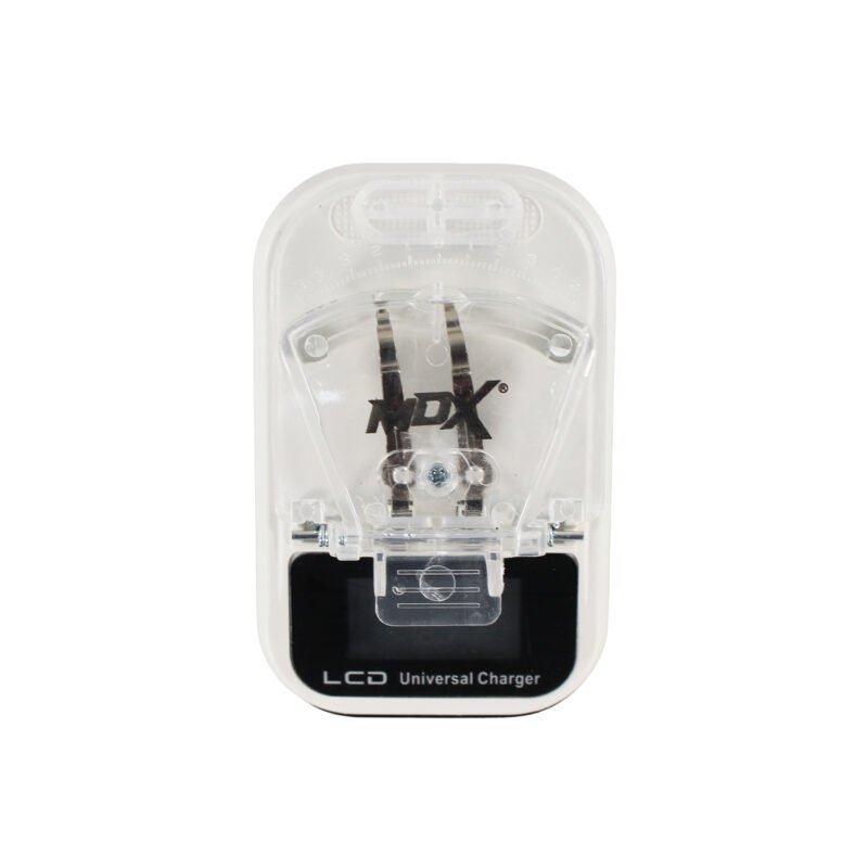 cargador de baterias mdx universal. carga usb, pinzas tipo araÑa y con visor de porcentaje de carga. white. — vista 3
