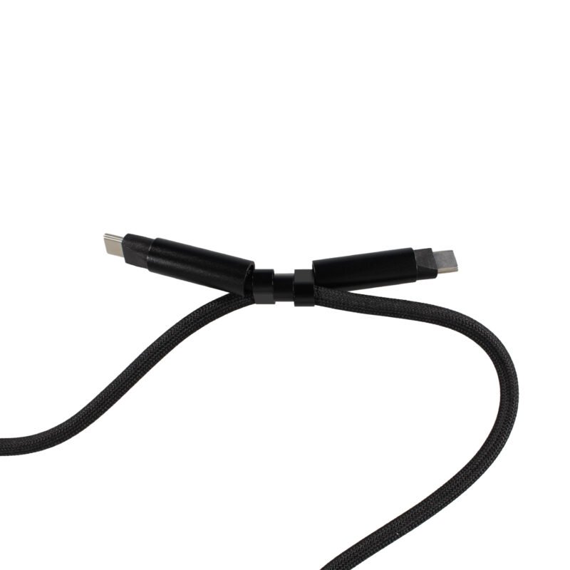 cable colgante antirrobo mdx para celular 60w usb tipo c a c. compatible usb pd. black — vista 7