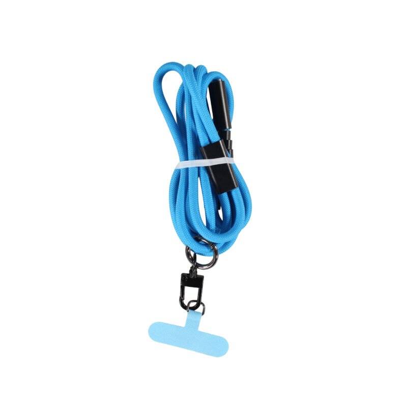 cable colgante antirrobo mdx para celular 60w usb tipo c a c. compatible usb pd. blue — vista 3