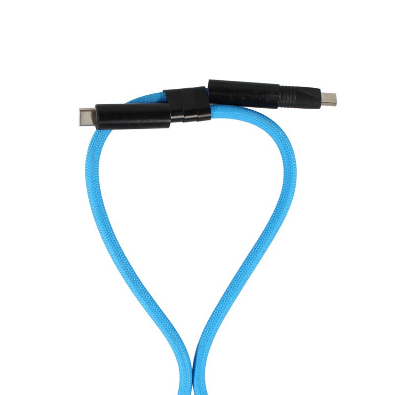 cable colgante antirrobo mdx para celular 60w usb tipo c a c. compatible usb pd. blue — vista 7