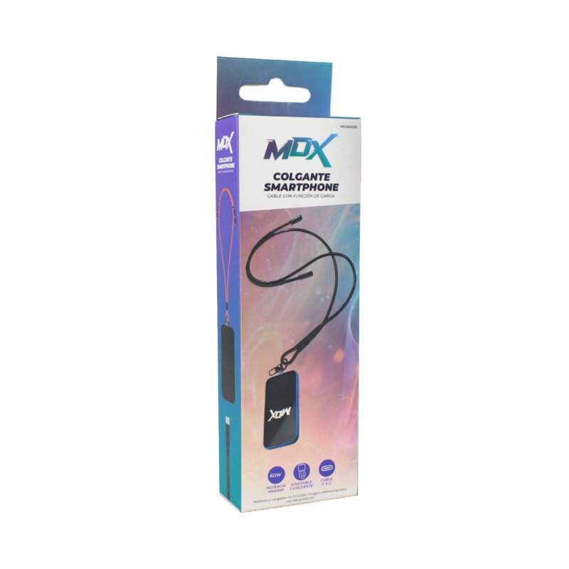 cable colgante antirrobo mdx para celular 60w usb tipo c a c. compatible usb pd. orange — vista 2
