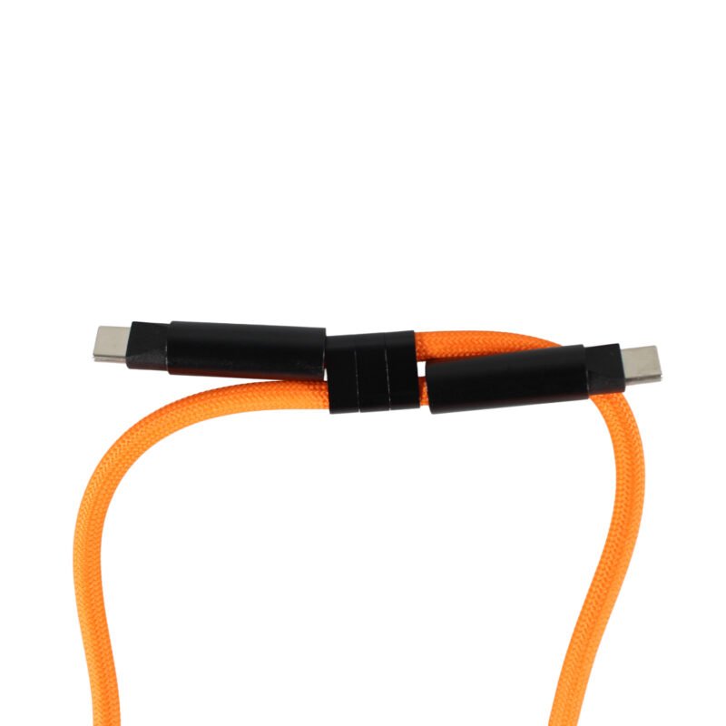 cable colgante antirrobo mdx para celular 60w usb tipo c a c. compatible usb pd. orange — vista 7