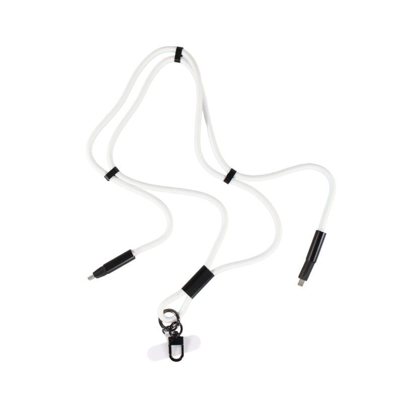 cable colgante antirrobo mdx para celular 60w usb tipo c a c. compatible usb pd. white — vista 8