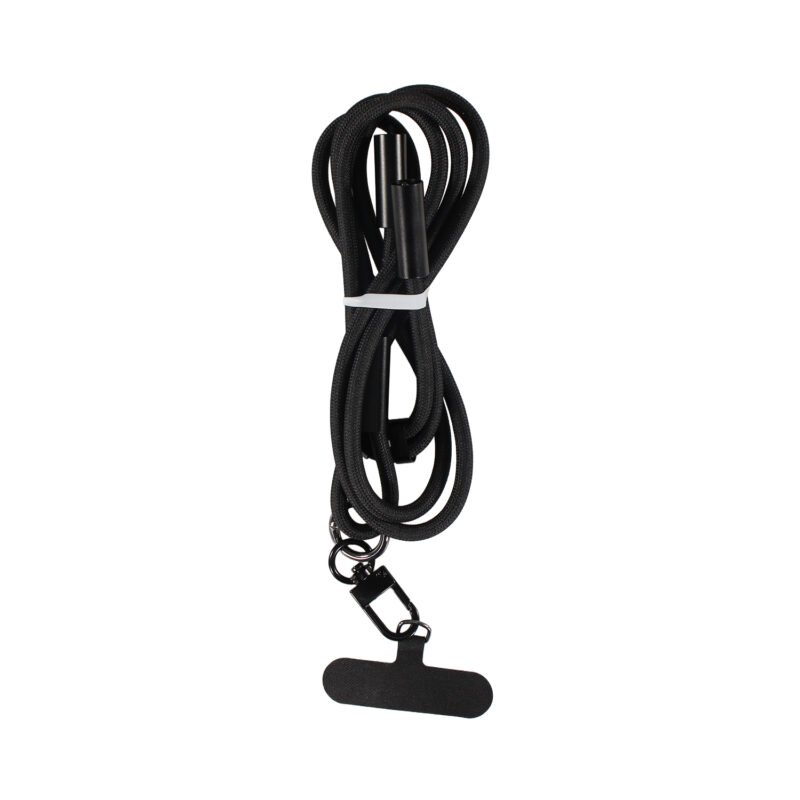 cable colgante antirrobo mdx para celular 27w usb tipo c a lightning. compatible usb pd. black — vista 3