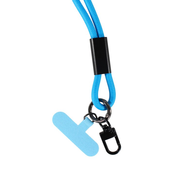 cable colgante antirrobo mdx para celular 27w usb tipo c a lightning. compatible usb pd. blue — vista 5