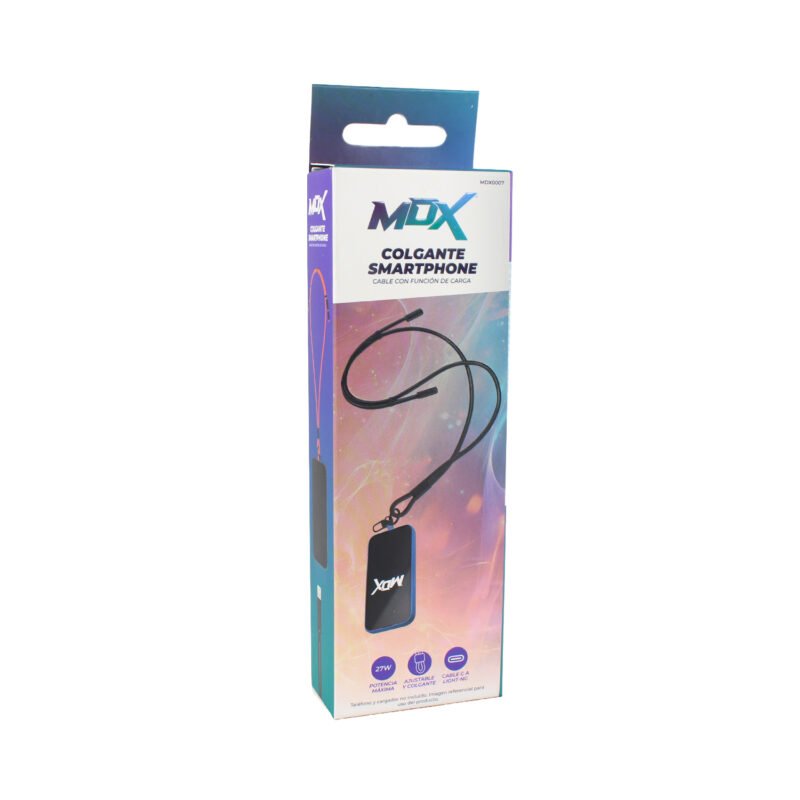 cable colgante antirrobo mdx para celular 27w usb tipo c a lightning. compatible usb pd. orange — vista 2