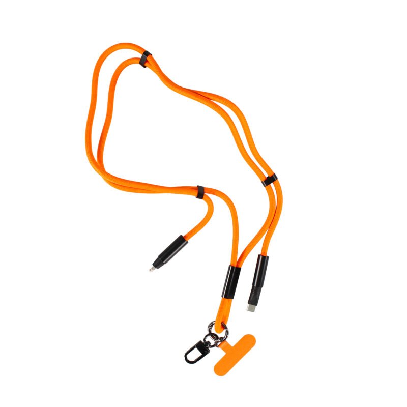 cable colgante antirrobo mdx para celular 27w usb tipo c a lightning. compatible usb pd. orange — vista 8