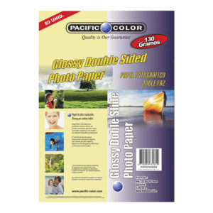 papel glossy photo paper doble faz 130gr de 50 hojas