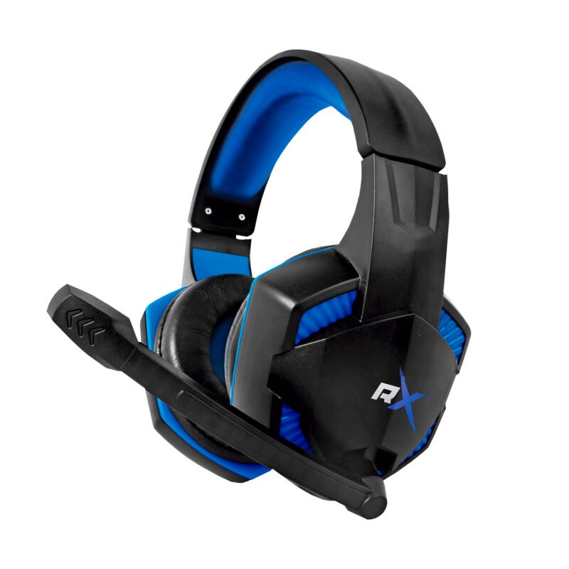 audifono reptile x gamer con microfono y control de volumen. blue — vista 5