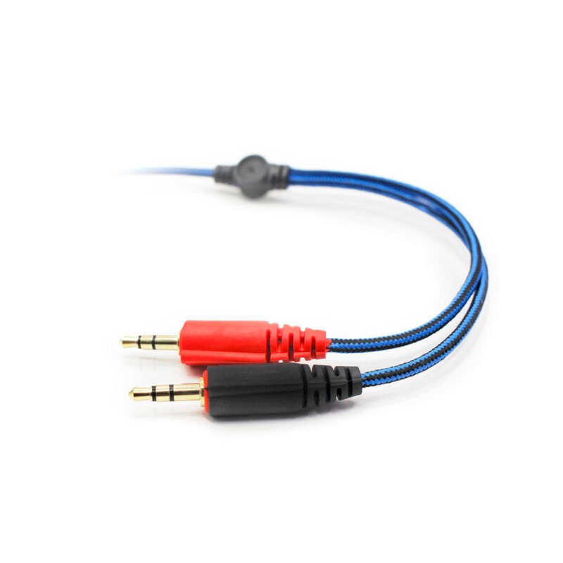 audifono reptile x gamer con microfono y control de volumen. blue