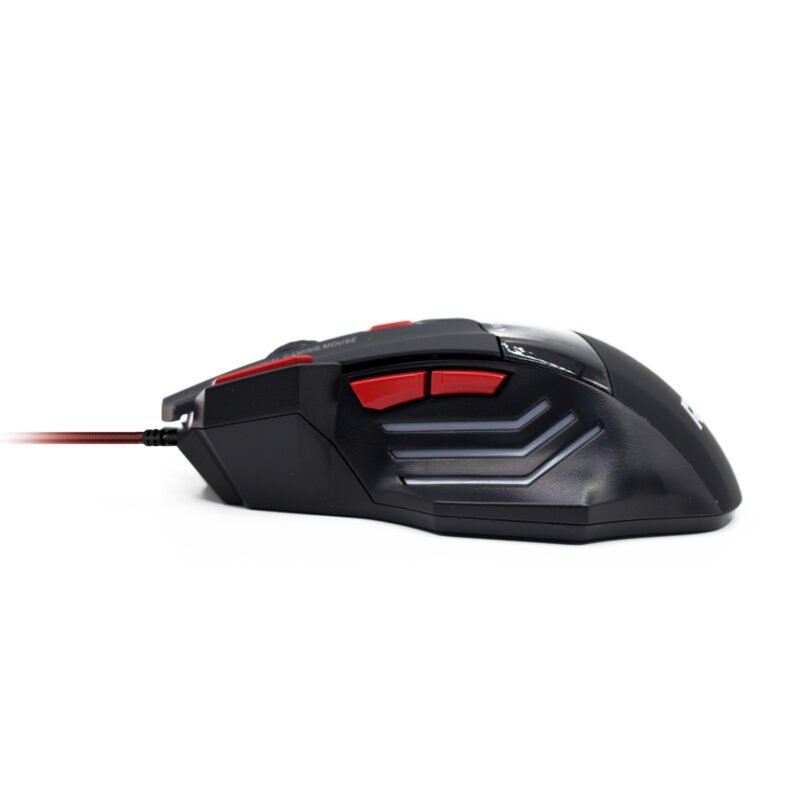 mouse reptile x gamer 7 botones con luz led, 1200/1600/2400/3200 dpi — vista 2