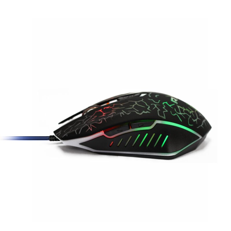 mouse reptile x gamer 6 botones con luz led, 1200/1600/2400/3200 dpi — vista 2