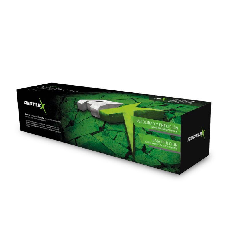 mousepad reptile x gamer pro, antideslizante, 30x70cm, 3mm grosor, flexible y de baja friccion. — vista 4
