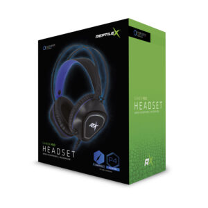 audifono reptile x gamer pro, microfono incluido, plug 3.5mm, almohadillas acolchadas, cable 1.8m, control de volumen. blue
