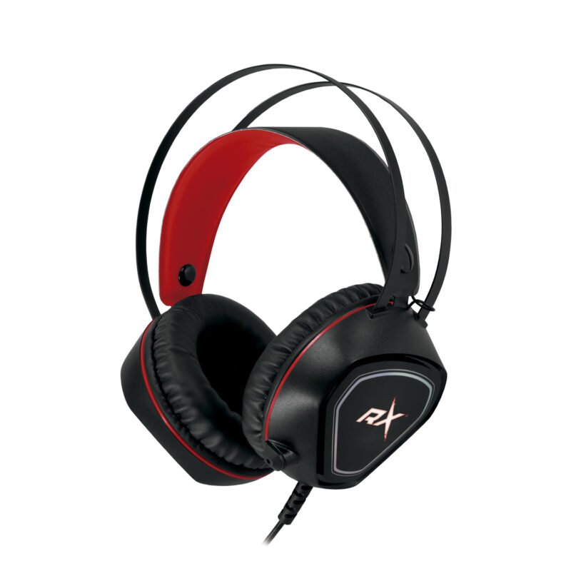 audifono reptile x gamer pro, microfono incluido, plug 3.5mm, almohadillas acolchadas, cable 1.8m, control de volumen. red — vista 2