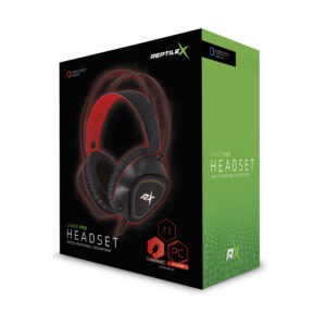 audifono reptile x gamer pro con microfono 7.1, usb, 3,5mm almohadillas, cable 1.8m, control de volumen, pc.