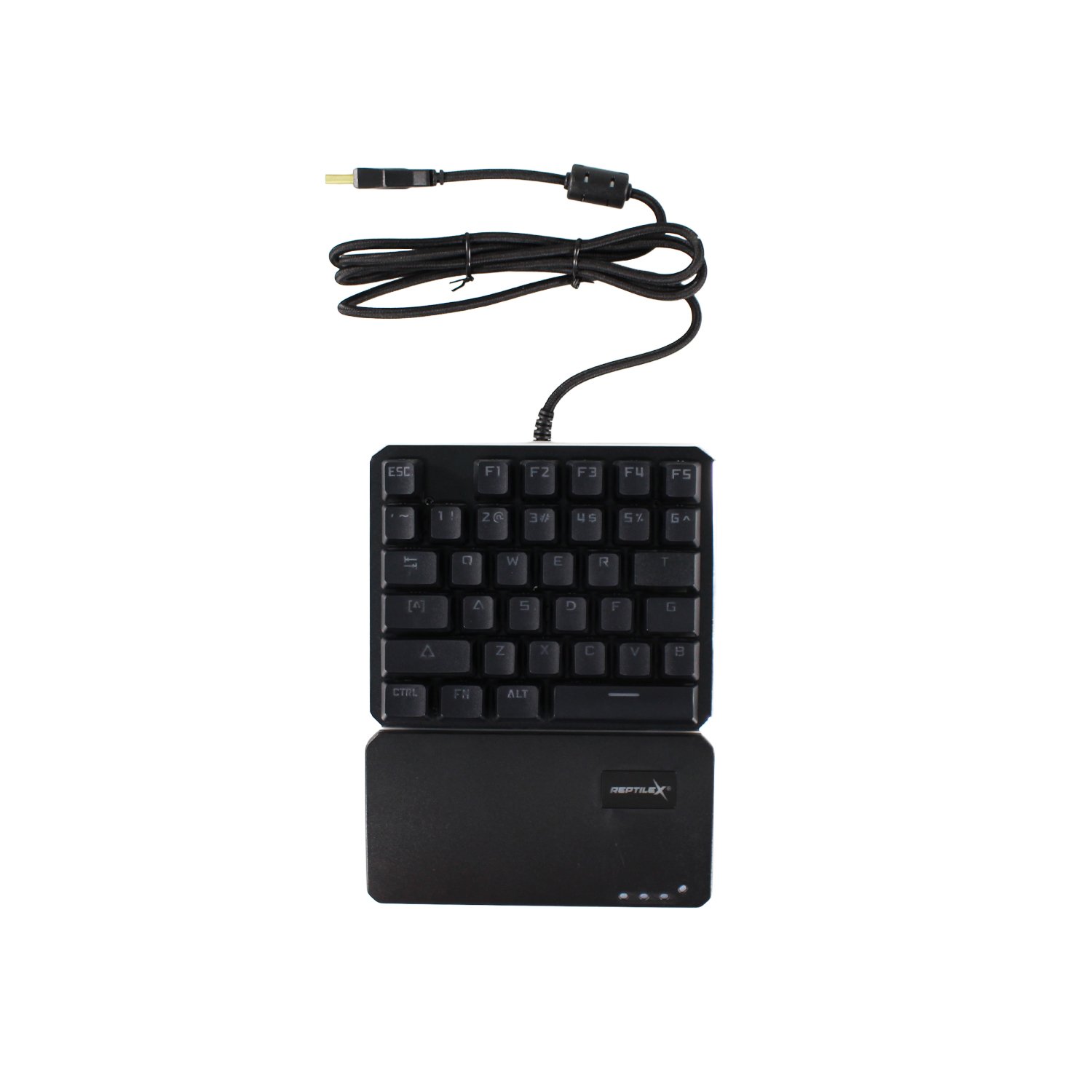 teclado reptile x ergonomico mini de 35 teclas, luz de fondo, usb 2.0, cable 160 cm, panel de aluminio. teclado reptile x ergonomico mini de 35 teclas, luz de fondo, usb 2.0, cable 160 cm, panel de aluminio.