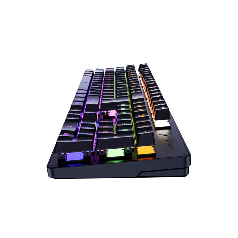 teclado reptile x usb, plug and play, 104 teclas, 26 claves anti fantasma, cable 150 cm, compatible windows y macos. — vista 5