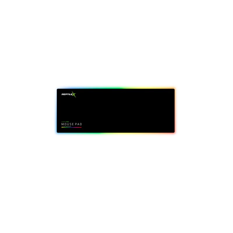 mousepad reptile x gamer pro, superficie antideslizante, conexion usb lighting, 250x350x4mm
