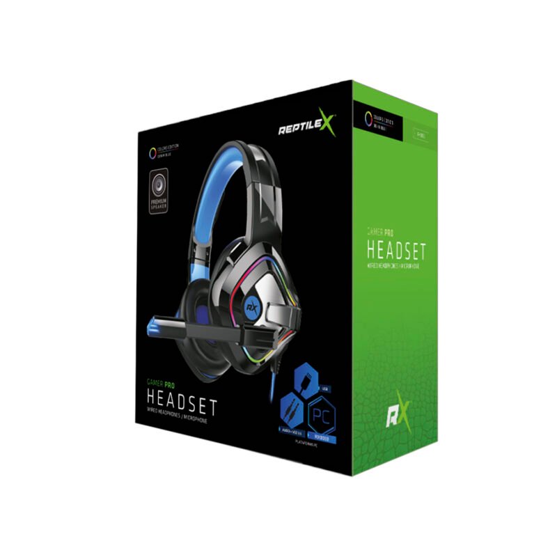audifono reptile x compatibles con pc/ps4/x one/switch, sonido estereo, microfono omnidireccional 50 mm. — vista 4