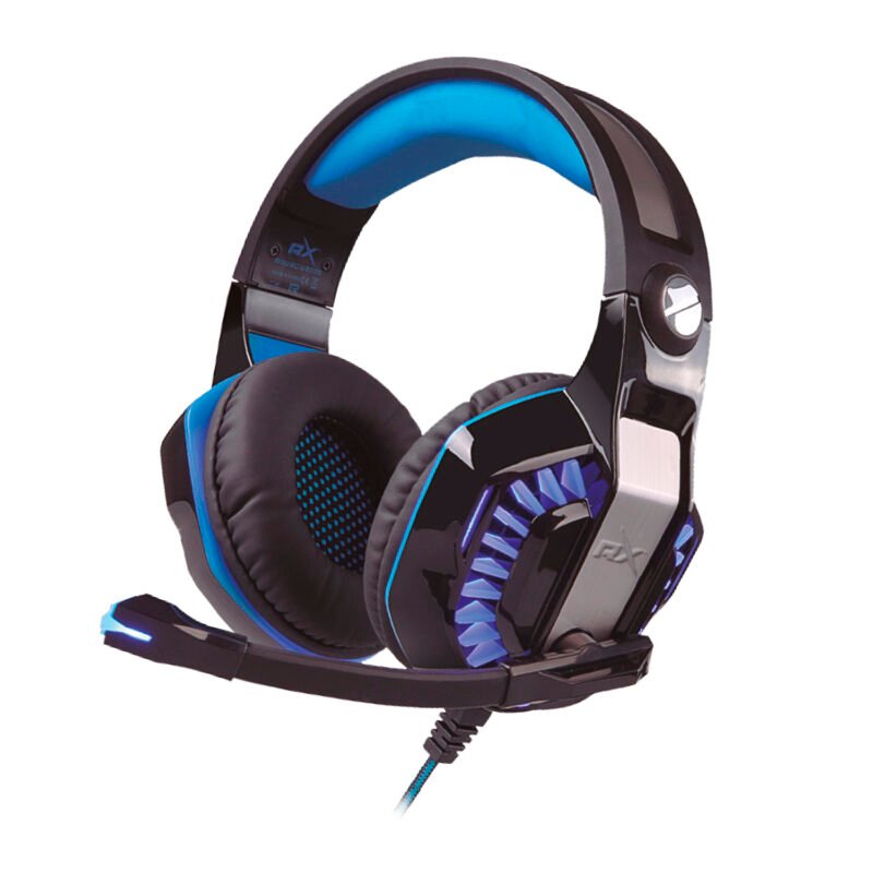 audifono reptile x gamer iluminacion led, plug 3.5 mm audio + voz, microfono 6.0x2.7 mm, cable 2 mts. — vista 2