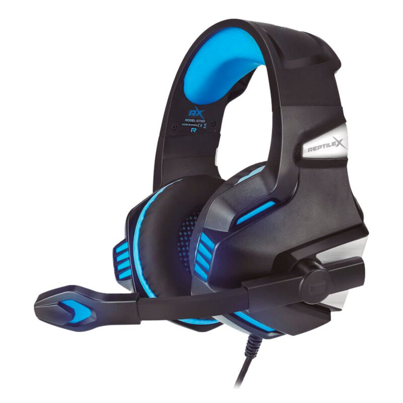 audifono reptile x gamer led, plug 3.5mm, microfono 6.0x2.7mm, impedancia 16 ohm, cable 2m. — vista 2