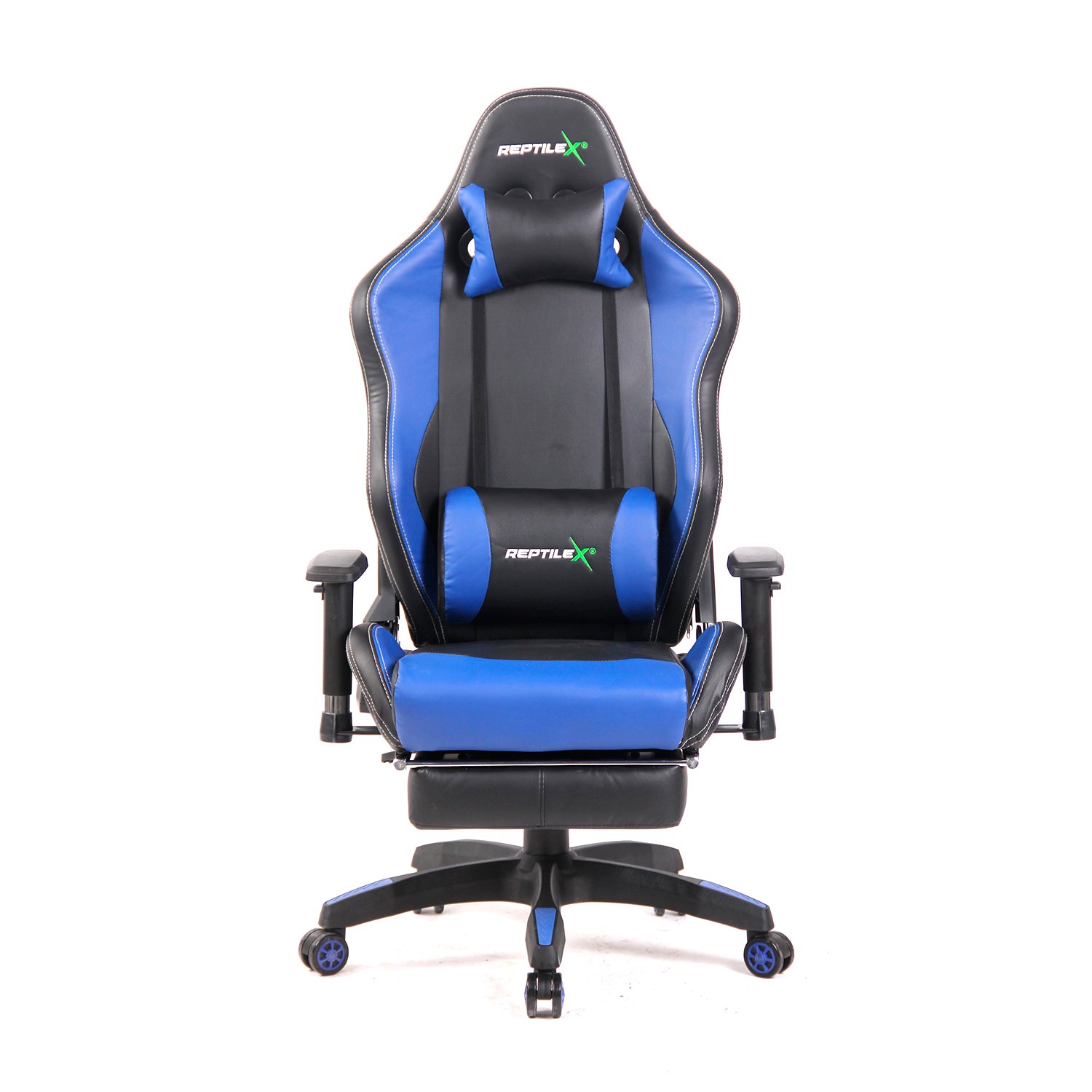 silla gamer reclinable y apoya pies estilo butaca. blue silla gamer reclinable y apoya pies estilo butaca. blue