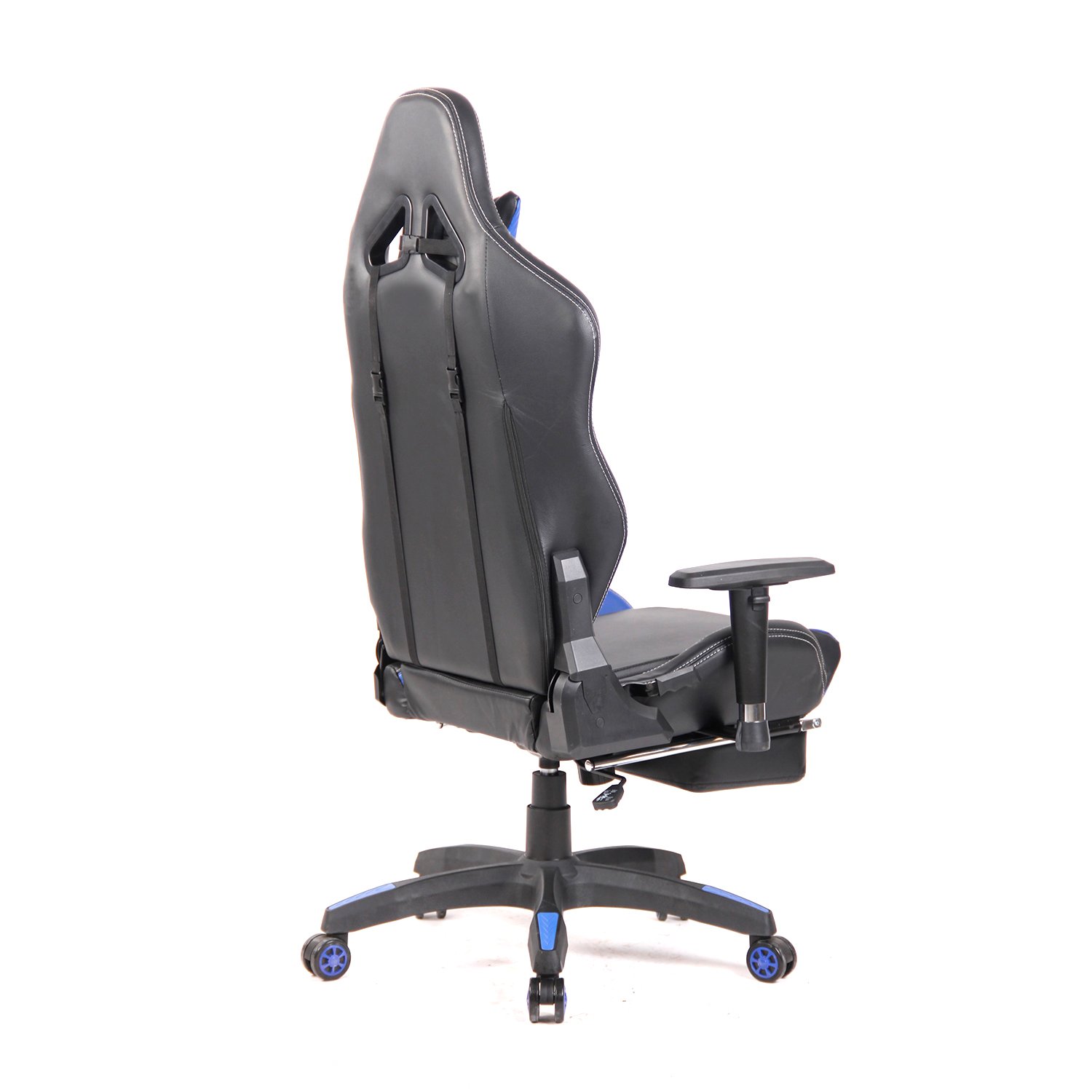 silla gamer reclinable y apoya pies estilo butaca. blue silla gamer reclinable y apoya pies estilo butaca. blue