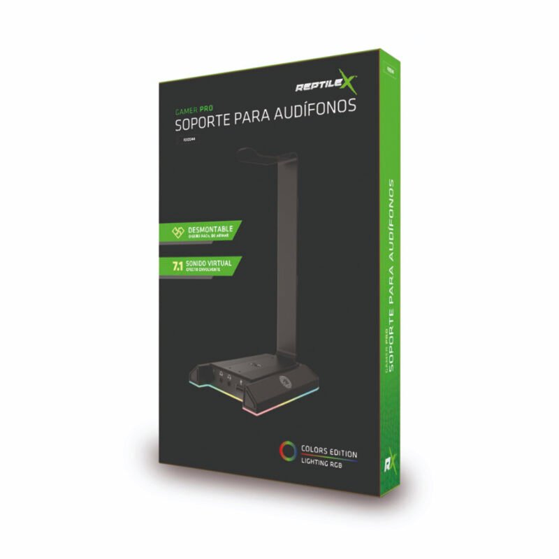 audifono reptile xoporte para con usb / 3.5 / rgb