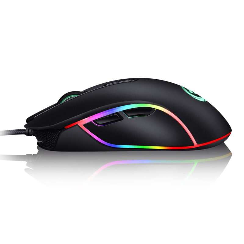 mouse reptile x ergonomico usb, 800 4500 dpi, rgb 4 modos, frecuencia 125 1000hz, voltaje 5v, plug & play. — vista 4