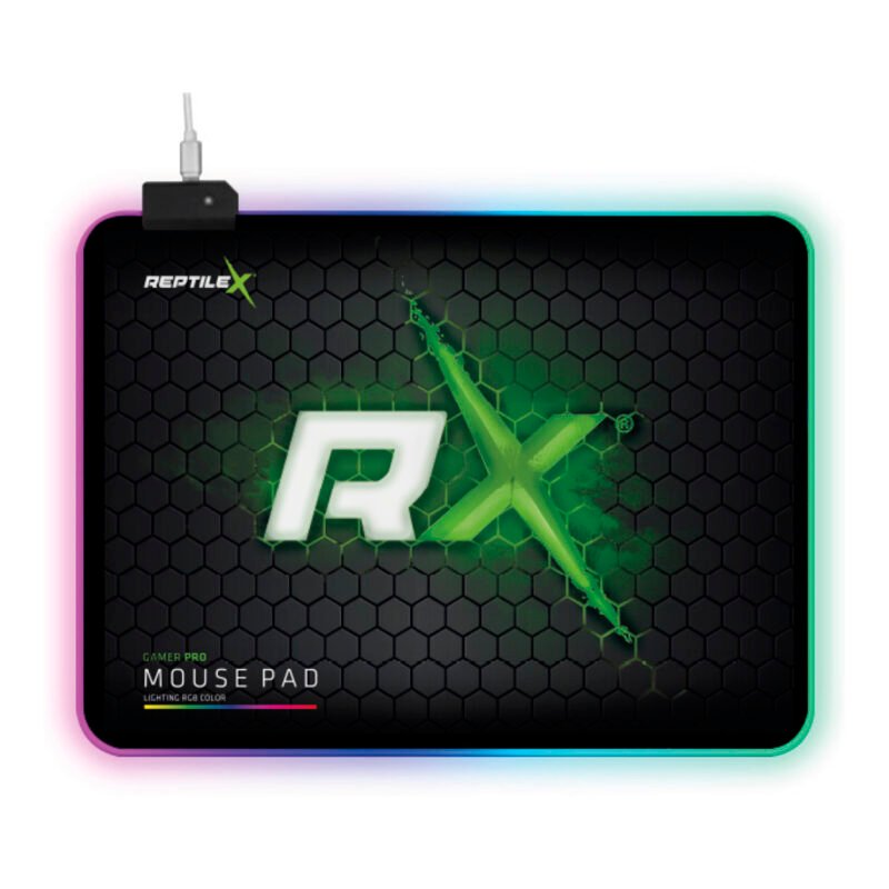 mousepad reptile x usb lighting, superficie antideslizante, diseÑo portatil, baja friccion y alta precision.900x400x4mm — vista 4
