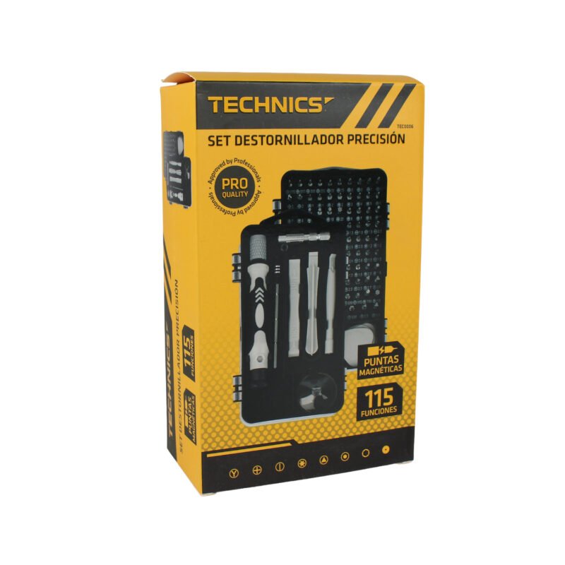 set destornillador technics 115 pcs de alta precision con puntas magneticas. — vista 2