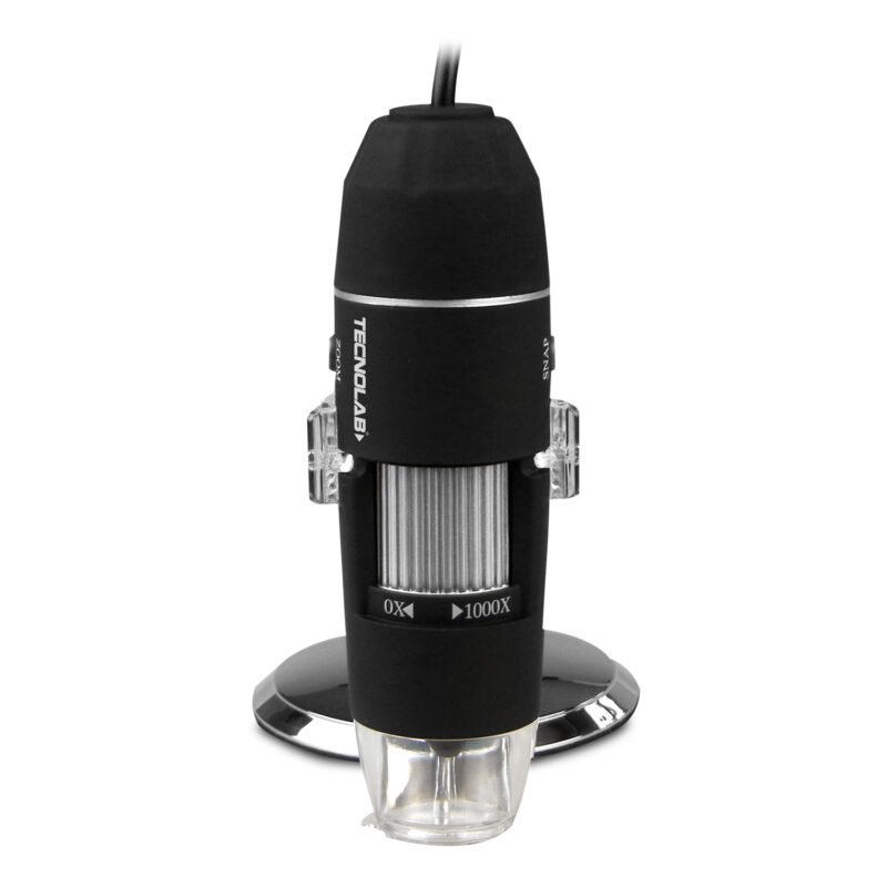 microscopio tecnolab usb 1000x, camara cmos 0.3 mp, resolucion hasta 1600x1200, luz led ajustable, compatible con windows. — vista 2