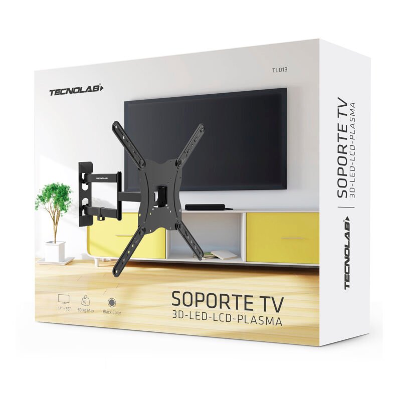 soporte tv de 17 a 55 pulgadas con brazo