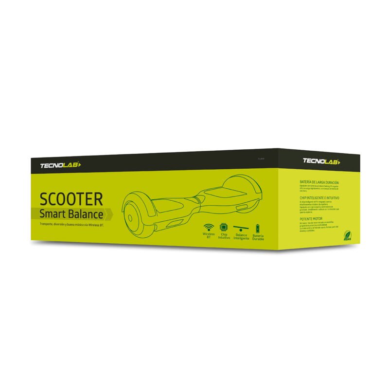 scooter tecnolab skate electrico smart balance con luz led + bt 6,5 pulgadas. diseÑo — vista 3