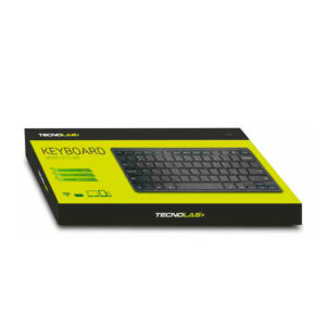 teclado tecnolab ultra slim, inalambrico bt, 78 teclas, 12 funciones, 10m distancia, compatible ios, android,windows 10.