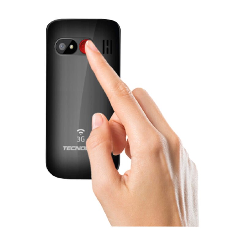 telefono senior 3g adulto mayor tipo almeja. black — vista 3