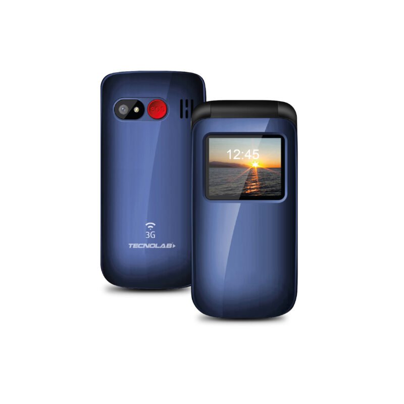 telefono senior 3g adulto mayor tipo almeja. blue. — vista 4