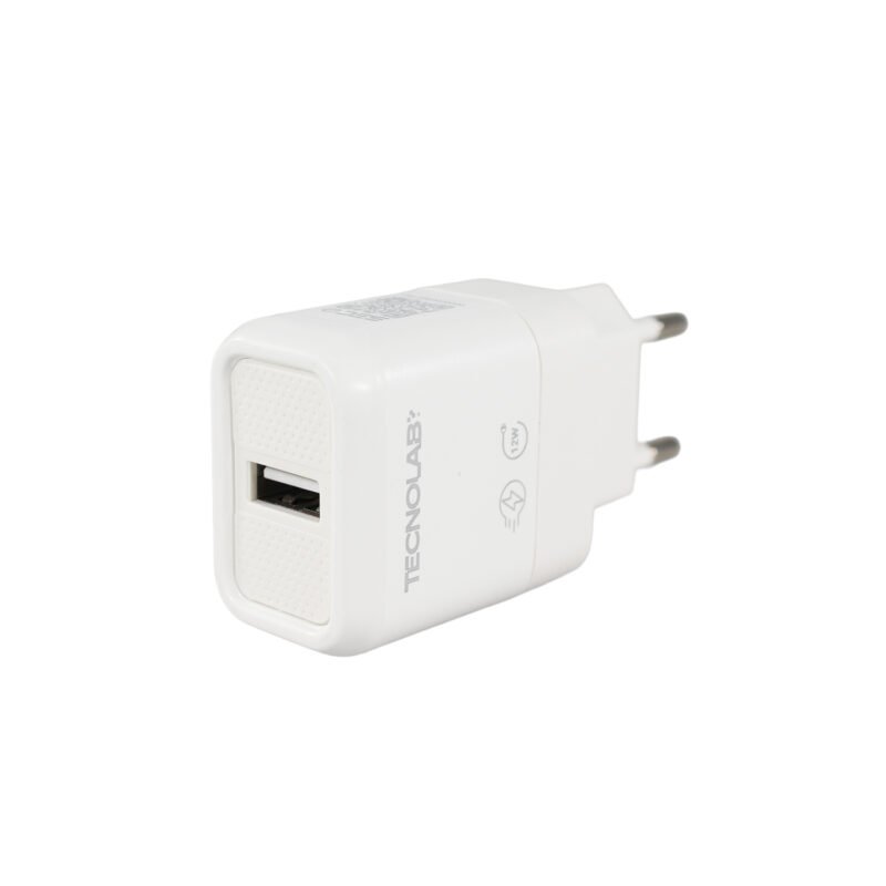 cargador tecnolab salida usb 12w con cable usb a micro usb. certificacion sec. white — vista 8