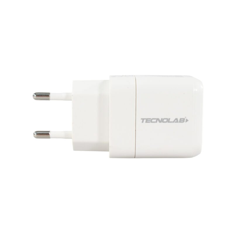 cargador tecnolab salida usb 12w con cable usb a lightning. certificacion sec. white — vista 8