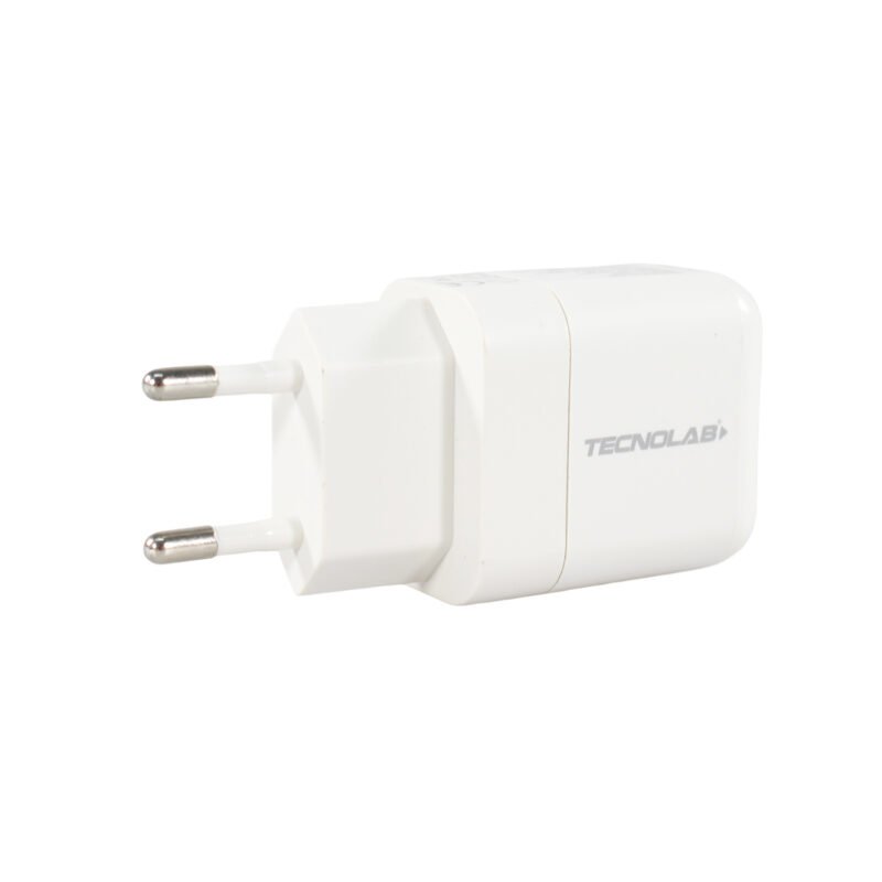 cargador tecnolab salida usb 12w con cable usb a lightning. certificacion sec. white — vista 9