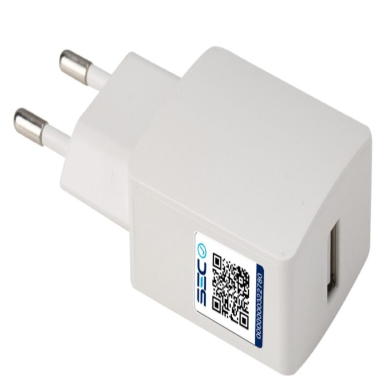 cargador tecnolab salida usb 12w con cable usb a tipo c. certificacion sec. white — vista 2