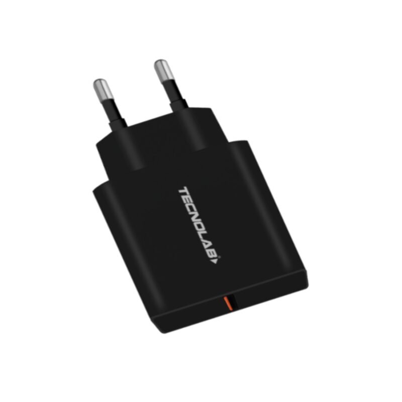 cargador de pared tecnolab carga rapida sin cable black